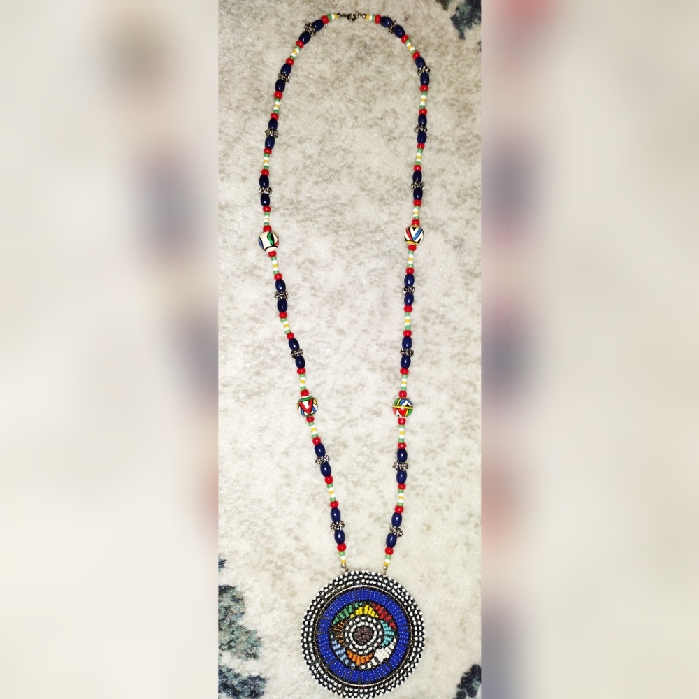 Beaded Masai Necklace View 3
